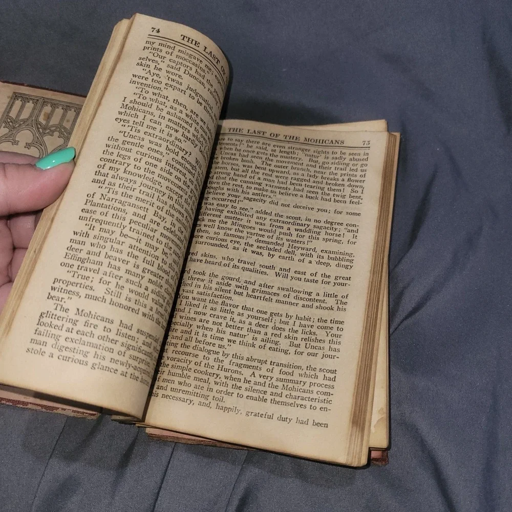 Antique Book The Last Of The Mohicans James Fenimore Cooper Empire Ed. New York